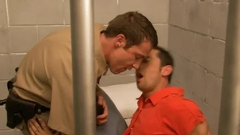 Men Hard at Work: Tucker Scott in uniform hard threesome