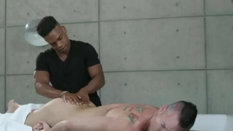 Noir Male - Inked Adrian Hart desires fingering
