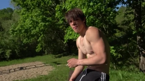 EastBoys.com - Very cute muscle twink boy outdoors