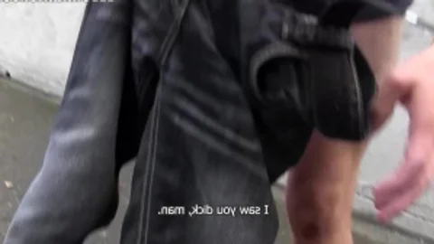 A kinky dilettante blond boy sucks to the stranger