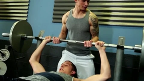 nextdoorstudios: Sneaky Drake's Gym Seduction