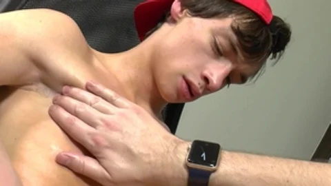 East Boys: Muscle & hairy straight POV massage