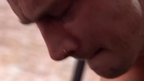 MenofUK: Brown hair Billy Essex throat fuck scene