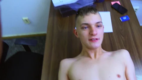 slim chap with a naughty ass getting team-drilled hard in missionary