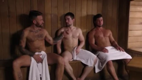 Heating Things Up - Griffin Barrows & Brad Banks arse poke