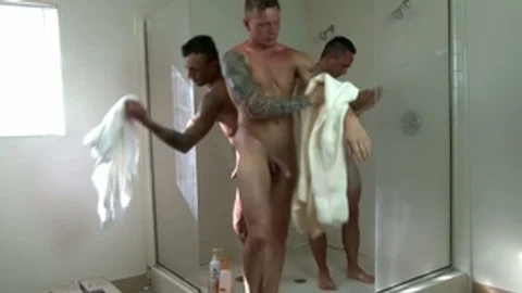 Active Duty: Laith's Chest Drenched in Cum