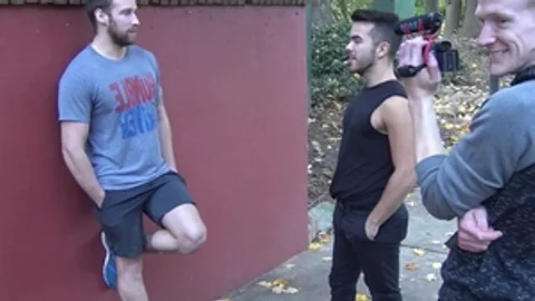 rawfuckboys: Riley's Jockstrap Tease with Logan