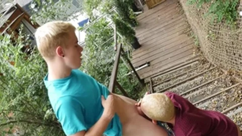 BoyFun: Jamie Kelvin wearing shorts cumshot on the boat HD