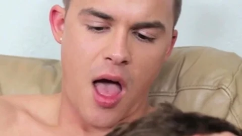 GayRoom: Hunter Page in tandem with Andy Taylor fun with toys