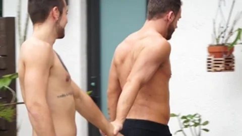Falcon Studios - Nailing with Logan Moore beside Dante Colle