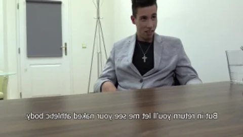 A young twink acquires slammed during job offer interview
