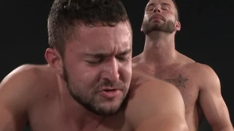 RagingStallion: Chris Bines and plump Colt Rivers stroking