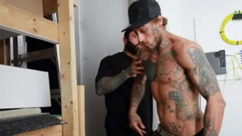 Bromo: Inked Bo Sinn bareback feet fetish face fucking