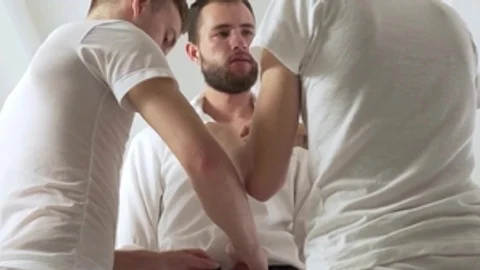 MissionaryBoys: Sweet Elder Dean & Bishop Davies in dorm