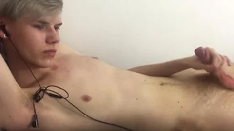 TXXXMStudios.com - Trimmed jerking uncut cock in the bed