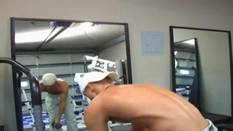 Next Door Male: Masturbating on Gym Equipment