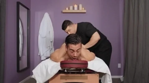 DrillMyHole - Michael Boston next to Collin Simpson sex toys