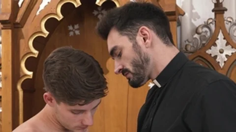 catholicboys: Father's Forbidden Touch at the Confessional