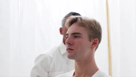 MissionaryBoys: Young Elder Esplin missionary sex wearing silk