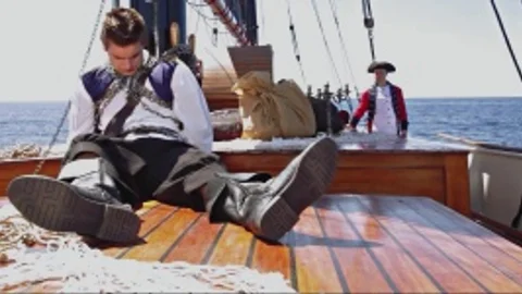 Pirates : A homosexual XXX Parody - Johnny Rapid & Jimmy Durano anal slam