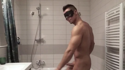 Maskurbate: Stunning jock Angelo Godshack digs good fucking