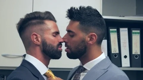 menatplay: Bearded Boss Begs for Young Cock