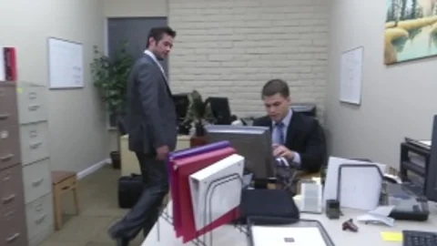 The Office whore 2 - Mike De Marko & Jimmy Johnson anal Nail