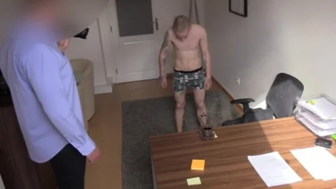 A tattoo artist with super taut and sensitive backdoor