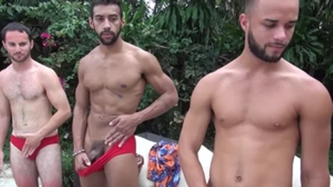 DaddySexFiles.com: Adrian Suarez alongside Allen Silver orgy